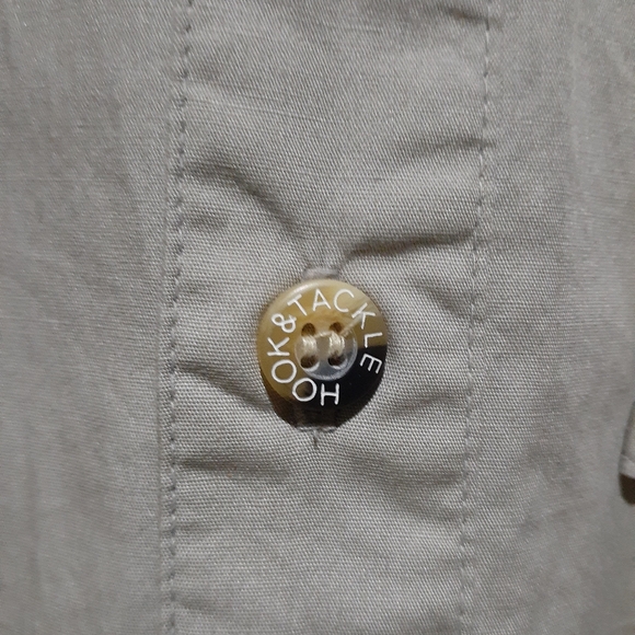 Hook & Tackle Men's Gulf Stream Fishing Shirt Short Sleeve Button Front Small - Picture 9 of 13